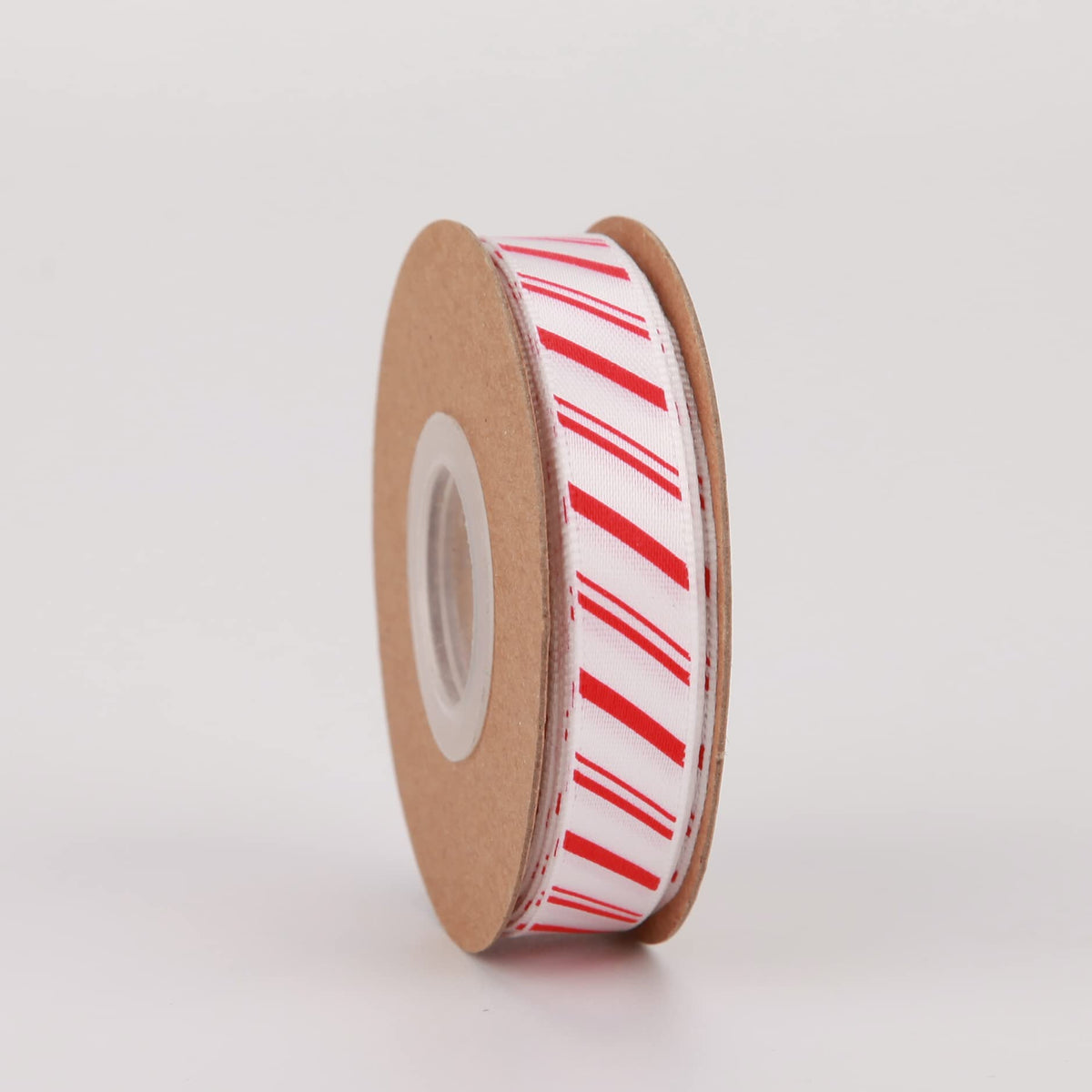 Meseey 4 Rolls Total 40 Yards Red Striped Ribbon 3/8 Inch Christmas Candy Cane Ribbons Use for Christmas Gift Wrapping, Party Decoration,All Crafting and Sewing (3/8inch, red)