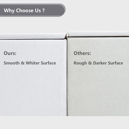 Timirog Shipping Boxes 13x10x3 Inches 20 Pack White Corrugated Cardboard Mailing Box for Small Business, Tab Locking Literature Mailer Packaging Supplies for Packing Book Gifts Craft