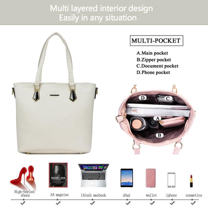 2E-youth Designer Purses and Handbags for Women Satchel Shoulder Bag Tote Top Handle Bag, 3c-beige