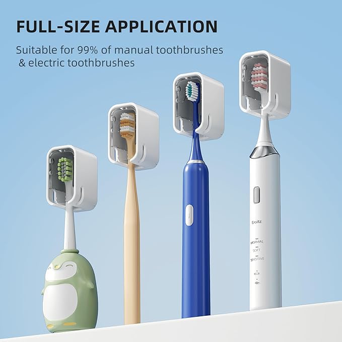 Travel Toothbrush Head Cover 4PCS, Electric Toothbrush Covers Caps, Ventilated