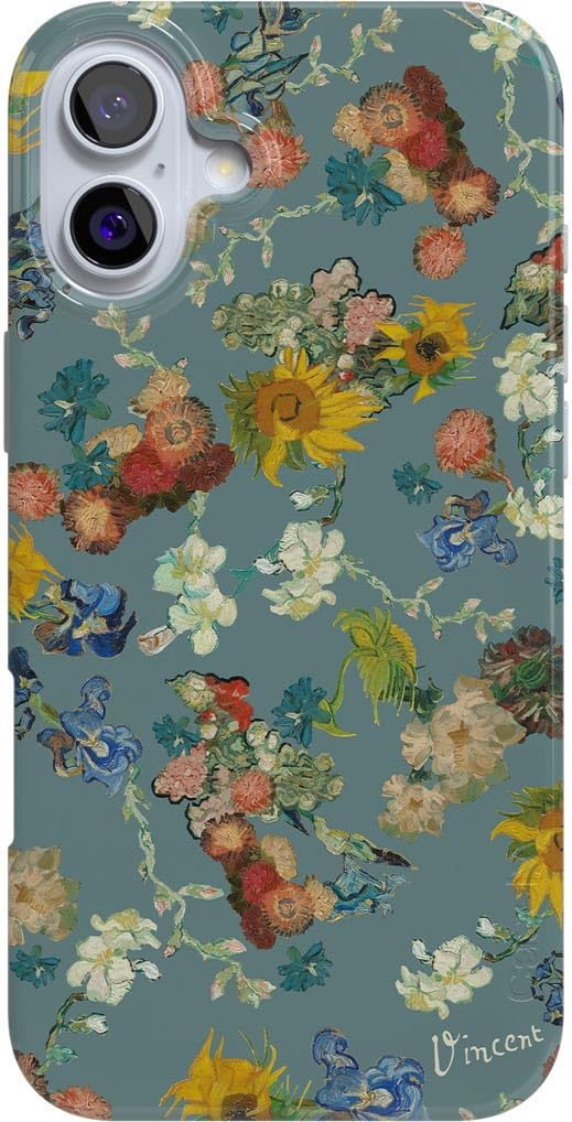 Casely iPhone 16 Case | Compatible with MagSafe | Classic Ultra-Slim Design (Sage Garden | Green Floral)