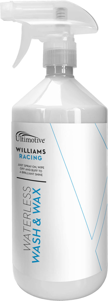 Williams Racing Waterless Wash and Wax Car Cleaning kit 1L + 5L re-fill bottle