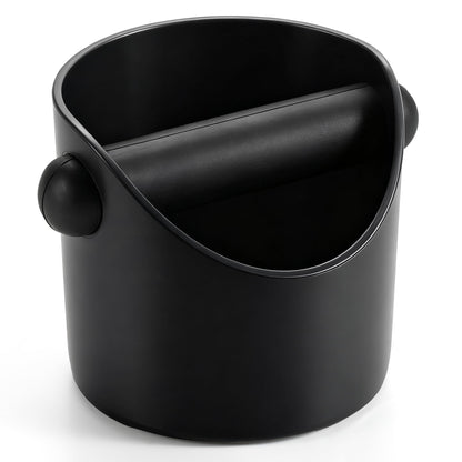 Li&Zhao Espresso Knock Box - Premium Knock Box for Espresso Machines with Non-Slip Base, Includes Brush and Dust Blower, Knock Box Espresso Accessory for Home, Suitable for 51-53mm Knock Box(Black)