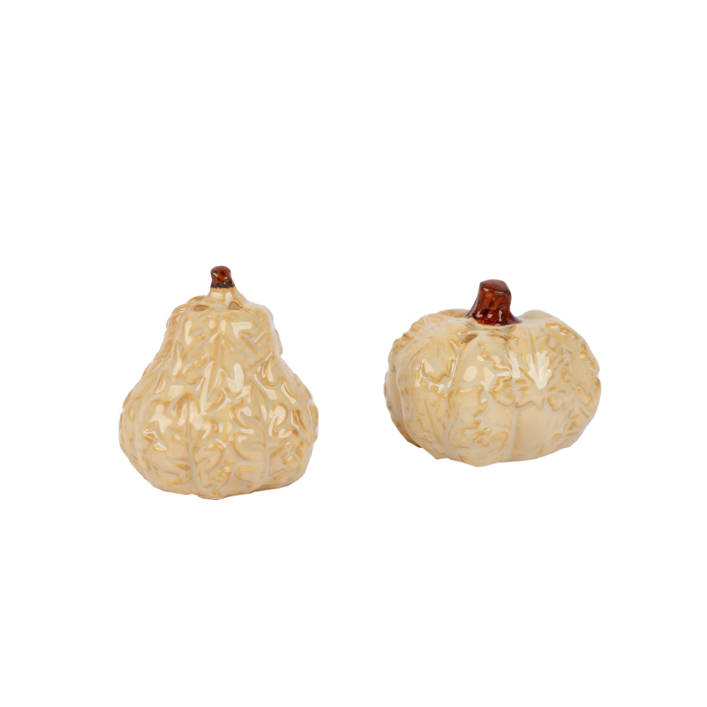 Porcelain Harvest Salt and Pepper Shakers- White