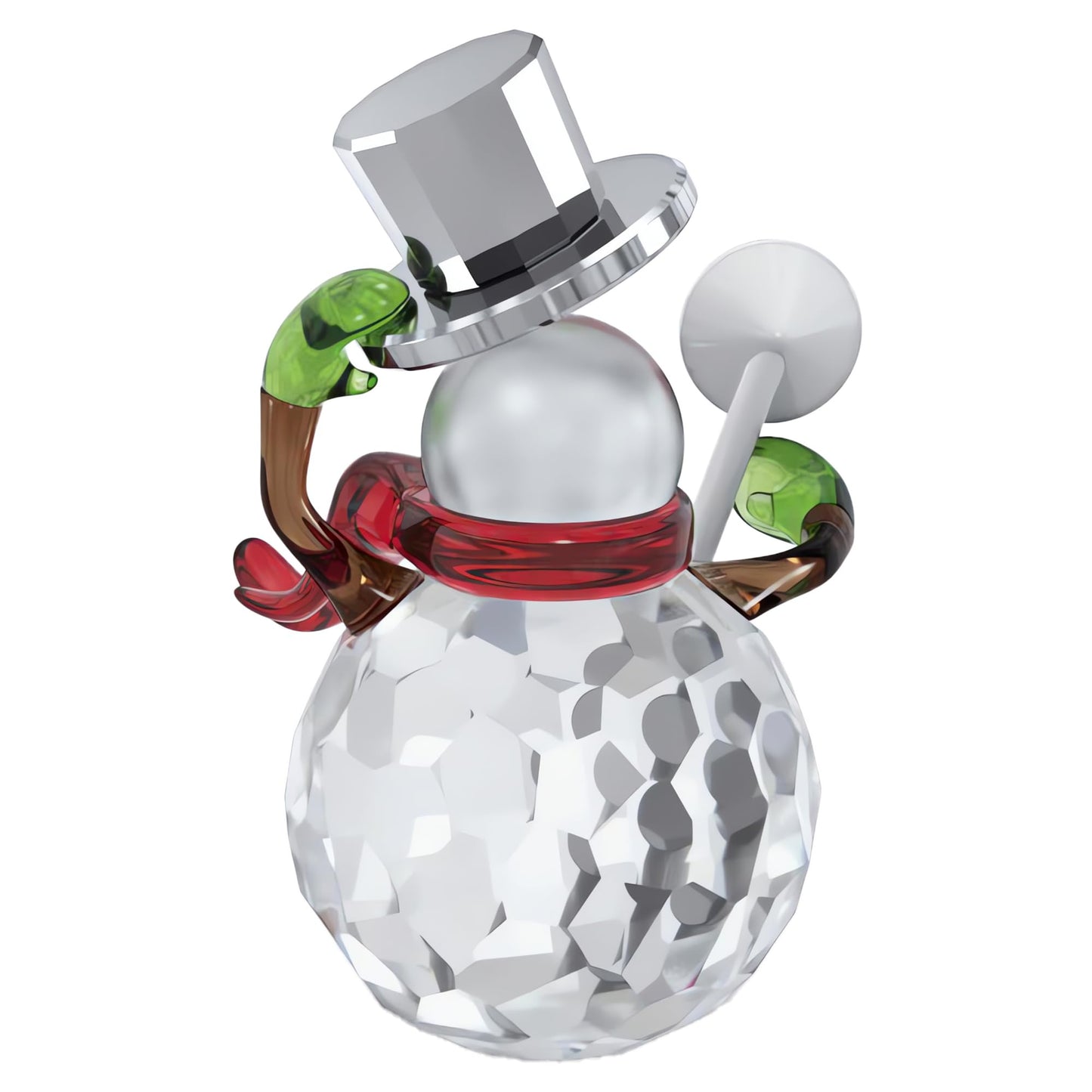 Swarovski 2023 Holiday Cheers Dulcis Snowman Figurine, White and Multi-Coloured Crystals, from The Holiday Cheers Collection