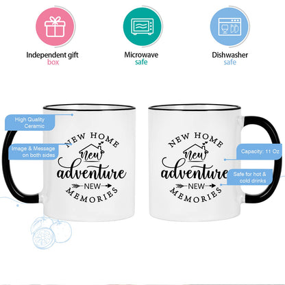 Cabtnca House Warming Gifts New Home, New Home Gift Ideas for Women Men Couple, Christmas Housewarming Gifts, Closing Gift for House Buyers, First Apartment Essentials, 11Oz Pack of 2