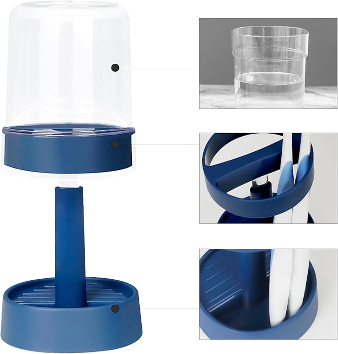 Toothbrush Holder for Bathroom, Height Adjustable Toothbrush Holder Stand
