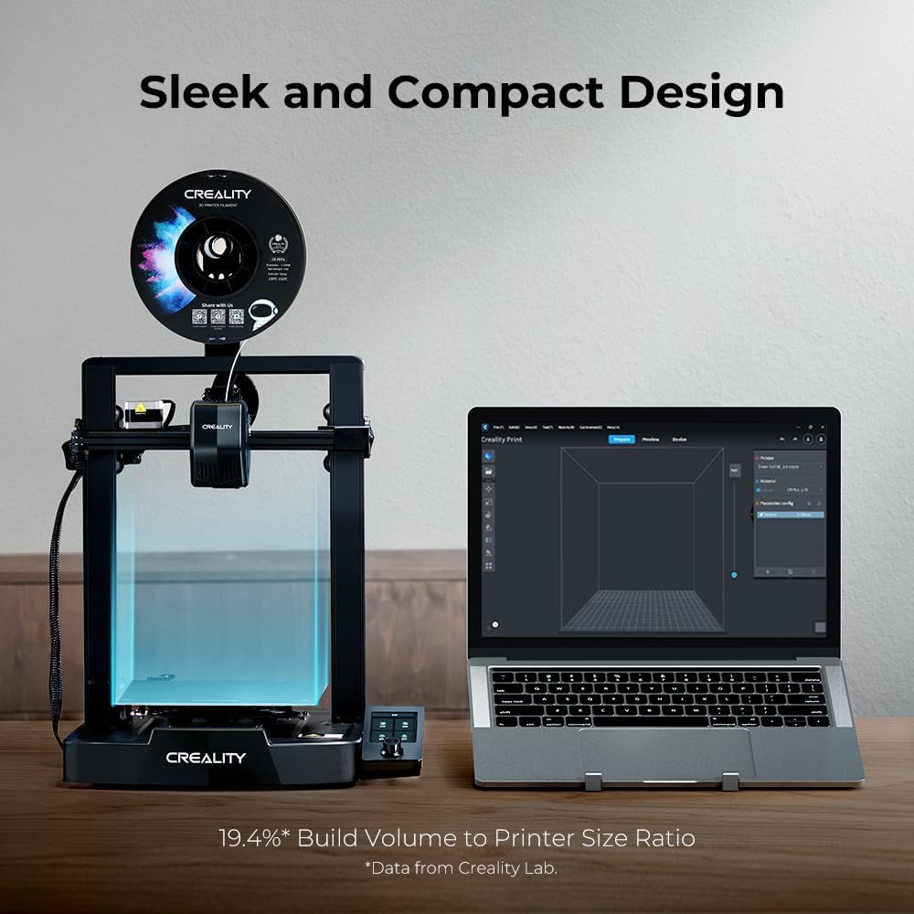 Creality Ender 3 V3 SE 3D Printer 250mm/s CR Touch Auto Leveling FDM 3D Printers with Sprite Direct Extruder, Dual Z-axis & Y-axis Auto-Load Filament, Upgraded Ender 3, Print Size 8.66x8.66x9.84 inch