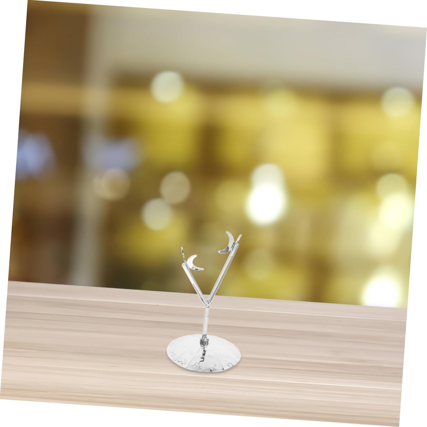 ABOOFAN Display Pedestal for Rocks Rhombus Ore Bracket Adjustable Metal Crystal Holder Stone Display Stand Diamond Shape Base Holder for Raw Gems Home Decor Stand