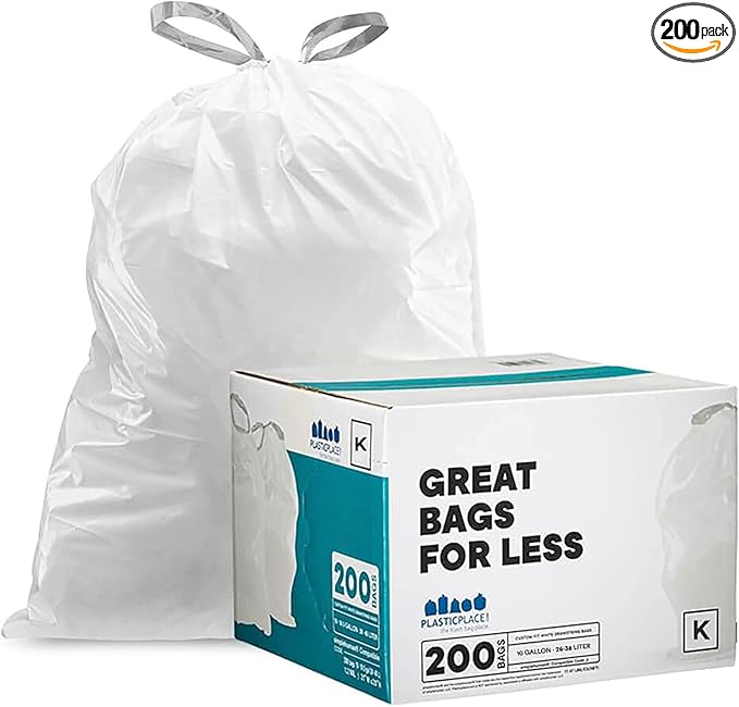 Plasticplace Custom Fit Trash Bags, Compatible