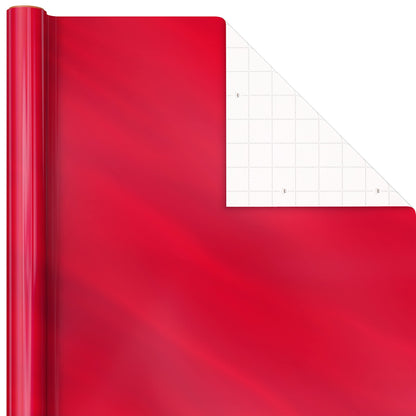 Hallmark Christmas Wrapping Paper Rolls - Solid Red, Green, Gold Metallic Foil Gift Wrap Paper (Set of 3 Rolls: 60 sq. ft. ttl.) for Holiday Parties, Hanukkah, Winter Weddings