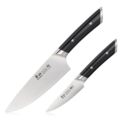 Cangshan HELENA Series German Steel Forged Starter Knife Set (Black, 2-Piece)