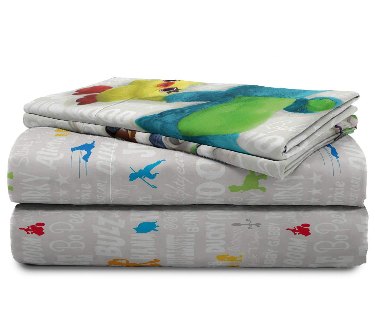 Jay Franco Disney Pixar Story 4 All The Toys Twin Bed Set, Blue