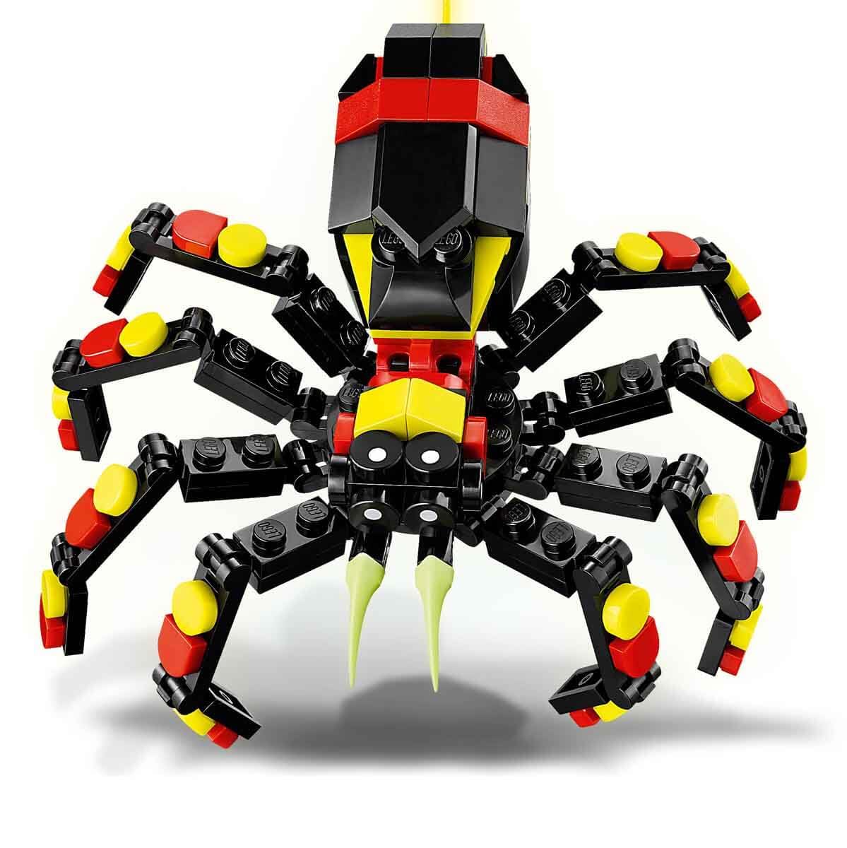 LEGO Creator 3in1 Wild Animals: Surprising Spider Toy - Transforms into a Scorpion Figure or a Snake - Building Set for Nature-Loving 7+ Year Old Boys & Girls - Creative Birthday Gift - 31159
