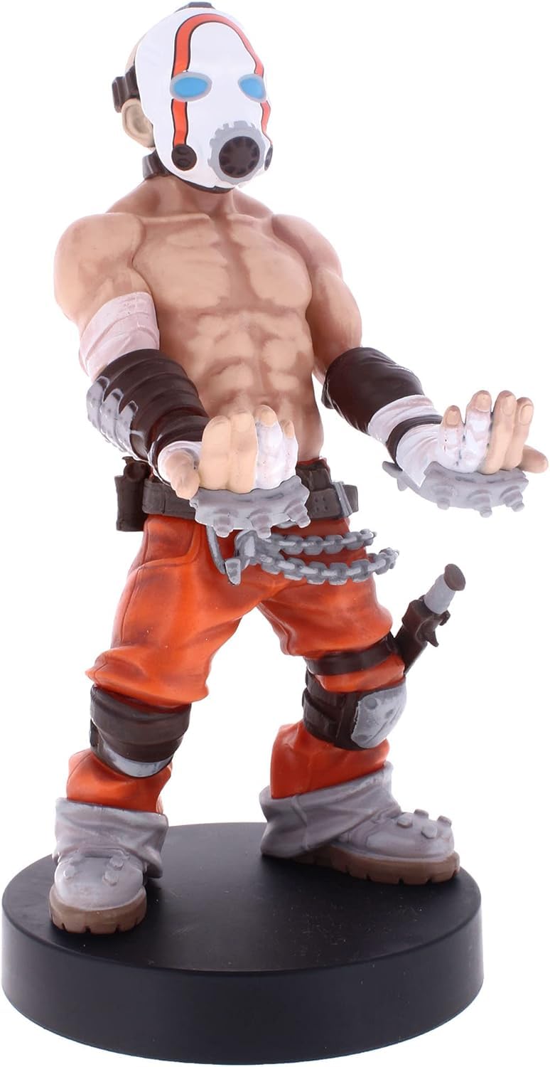 Exquisite Gaming: Borderlands 3: Psycho - Original Mobile Phone & Gaming Controller Holder, Device Stand, Cable Guys, Licensed Figure