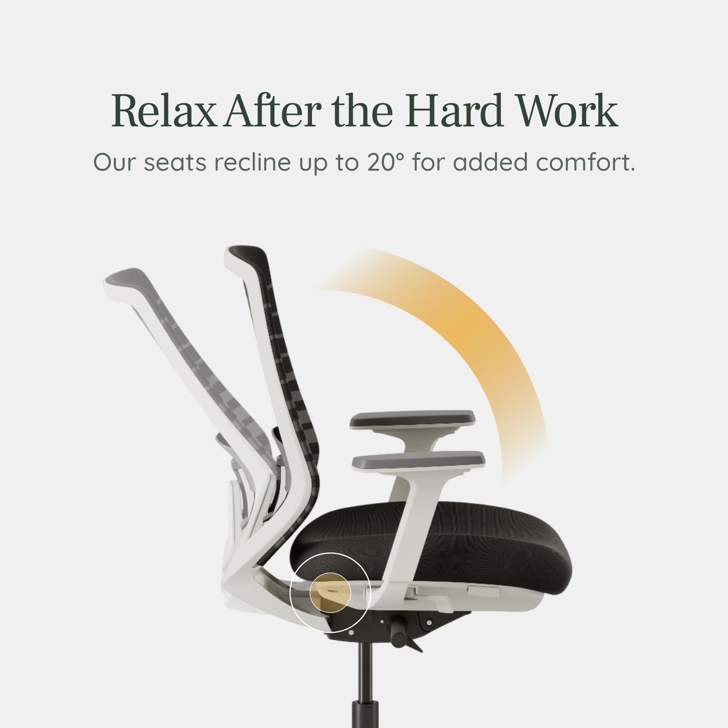 Branch Ergonomic Chair - A Versatile Desk Chair with Adjustable Lumbar Support, Breathable Mesh Backrest, and Smooth Wheels - Experience Optimal Comfort and Support - Poppy