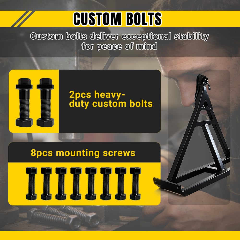 AvmrLc Professional Shipping Container Tow Bar Kit for 20'/40' Containers, Constructed from High-Strength Manganese Steel Rated for 14,000 Lbs, Split-Design for Easy Storage Suitable for Truck Towing