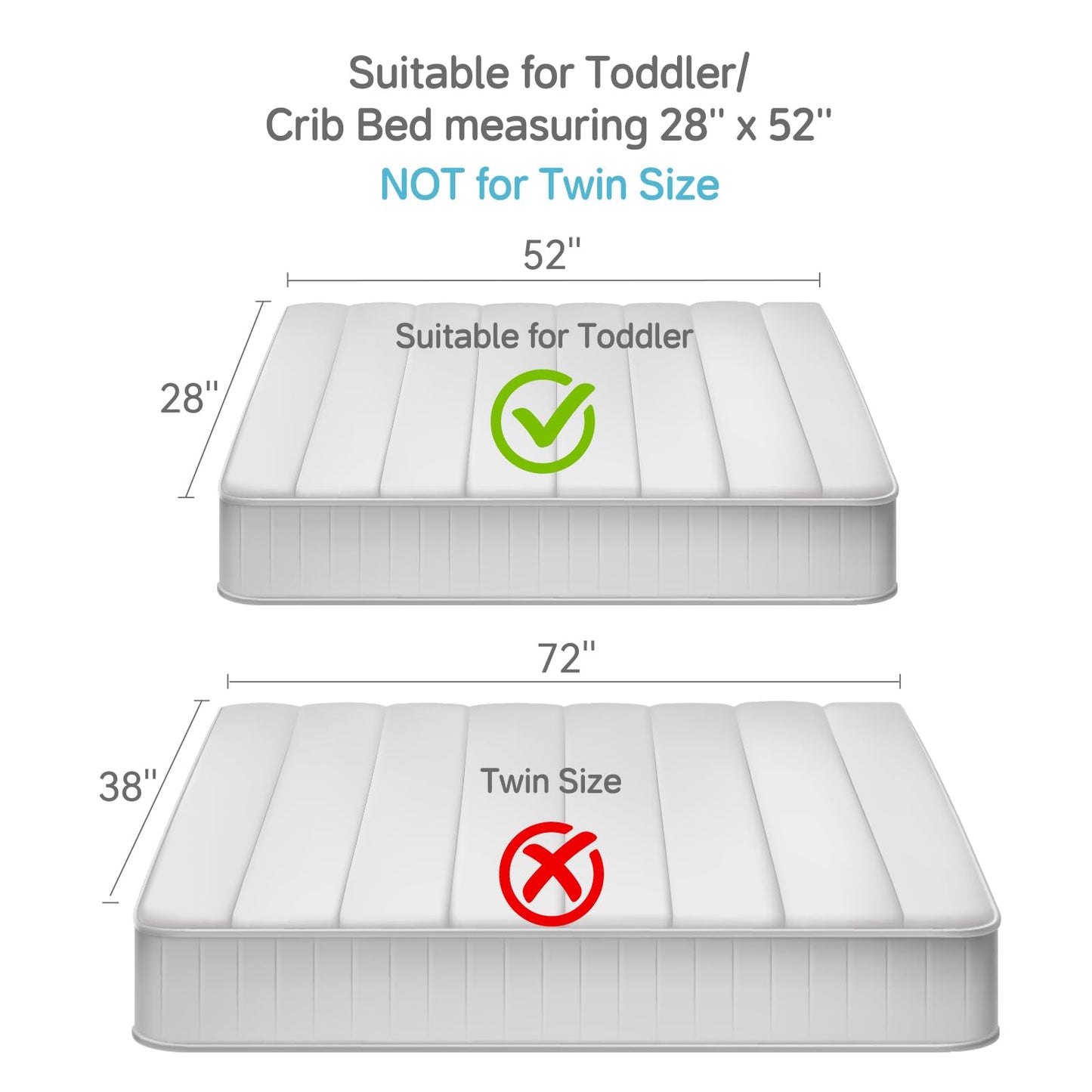 Wowelife Toddler Bedding Set for Girls, 4 Piece Double Ruffles Soft and Breathable Crib Bedding Set for Boys and Girls, Includes Quilted Comforter, Fitted Sheet, Flat Sheet and Pillowcase, Pale Beige