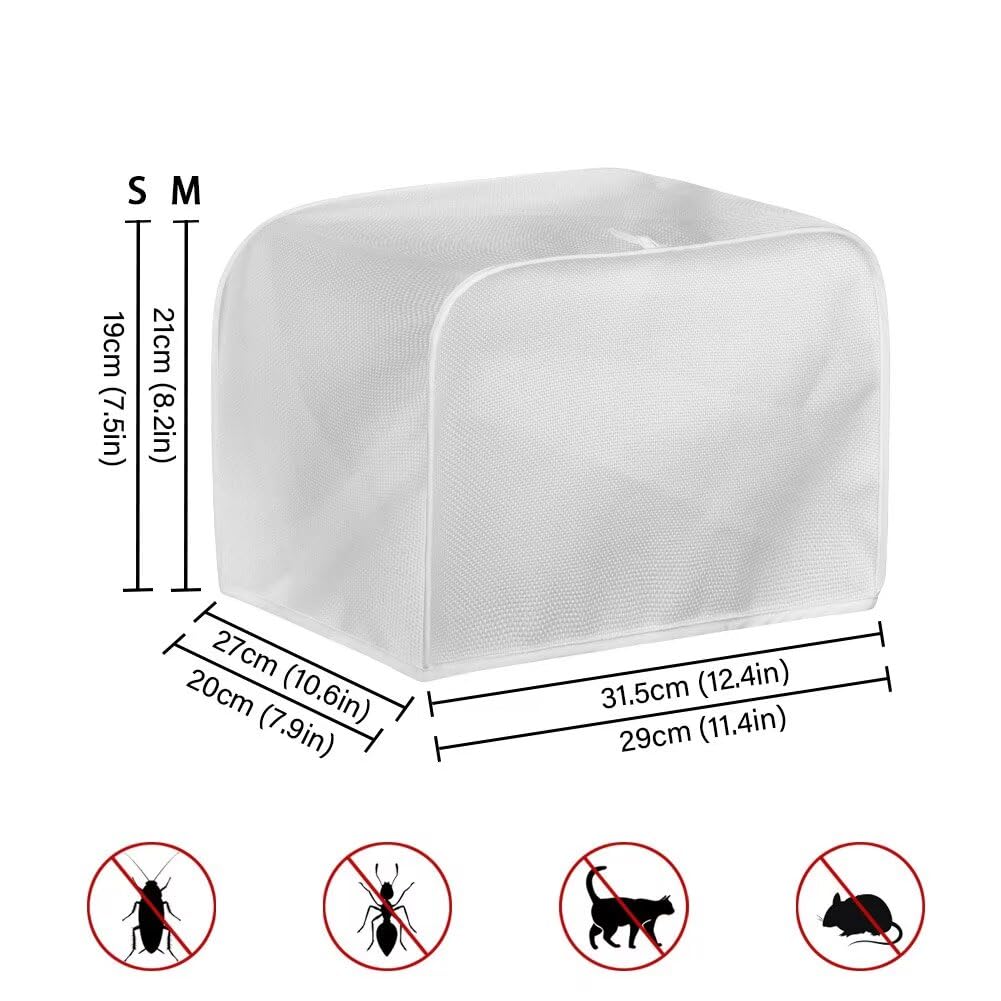 ASQVTIFE Christmas Santa Claus Toaster Dust Cover 4 Slice for Kitchen Christmas Decorations Snowman Bakeware Protector Compatible with 4 Slice Toaster Foldable Accessories for Kitchen
