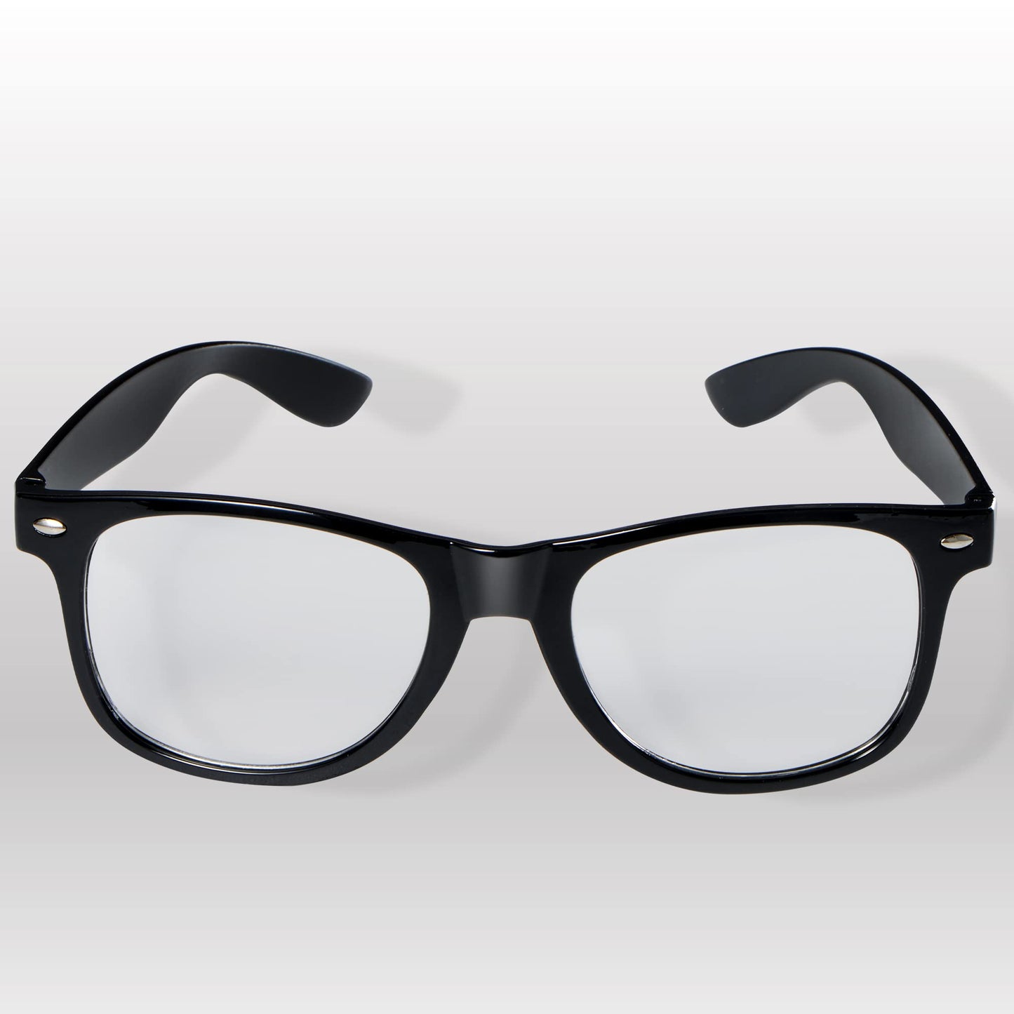 Spooktacular Creations Nerd Glasses, Black Fake Glasses with Clear Lenses Costume Props Halloween Cosplay for Men Women Adult Halloween Accessories Outfit