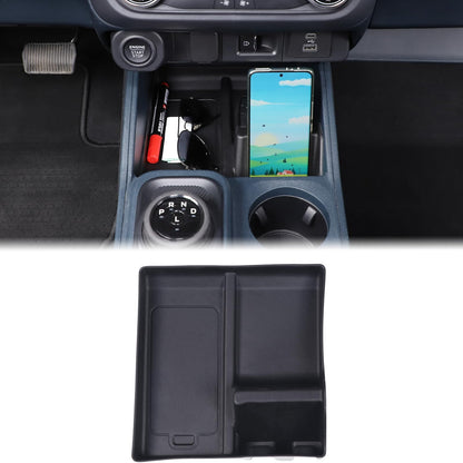 Aunginsy Car Center Console Shifter Storage Tray Compatible with Ford Maverick 2022-2026, Not Fit 2025+ Model with Wireless Charge, Gear Shift Groove Shock Pad Organizer Storage Box Insert Accessories