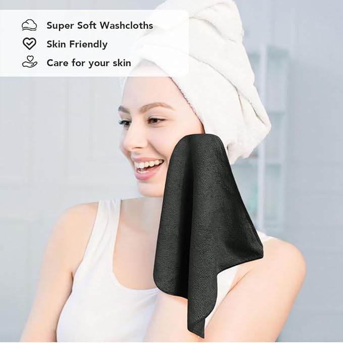 Orighty Wash Cloths Bulk Towels Set 200 Pack, Highly Absorbent and Soft Feel