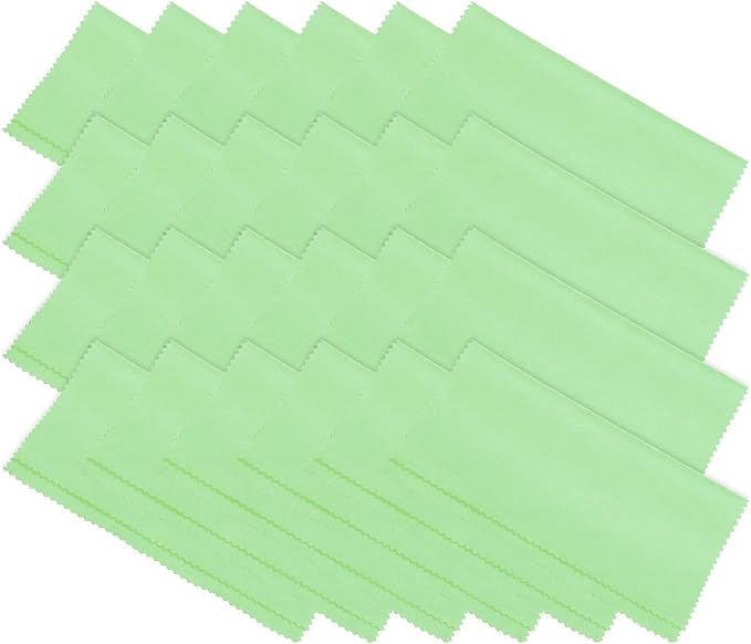 PATIKIL Eyeglass Microfiber Cleaning Cloth 7"x6", 24 Pack Glasses Cleaning