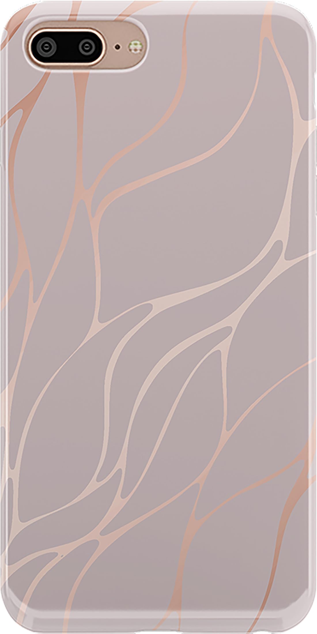Casely iPhone 6/7/8 Plus Case | Stepping Up | Geo Rose Gold Marble | Classic Ultra Slim Design