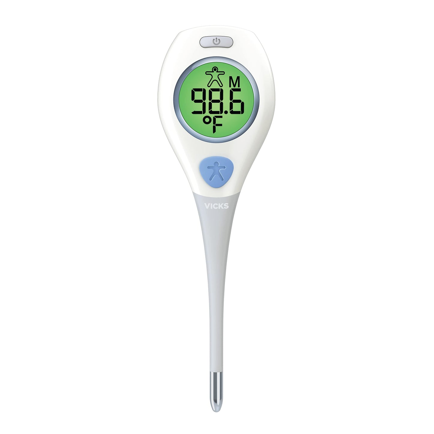 Vicks RapidRead Digital Thermometer, Temperature Readings in 2 Seconds, Use as Oral Thermometer, Baby Rectal Thermometer or Under The Arm, Water Resistant