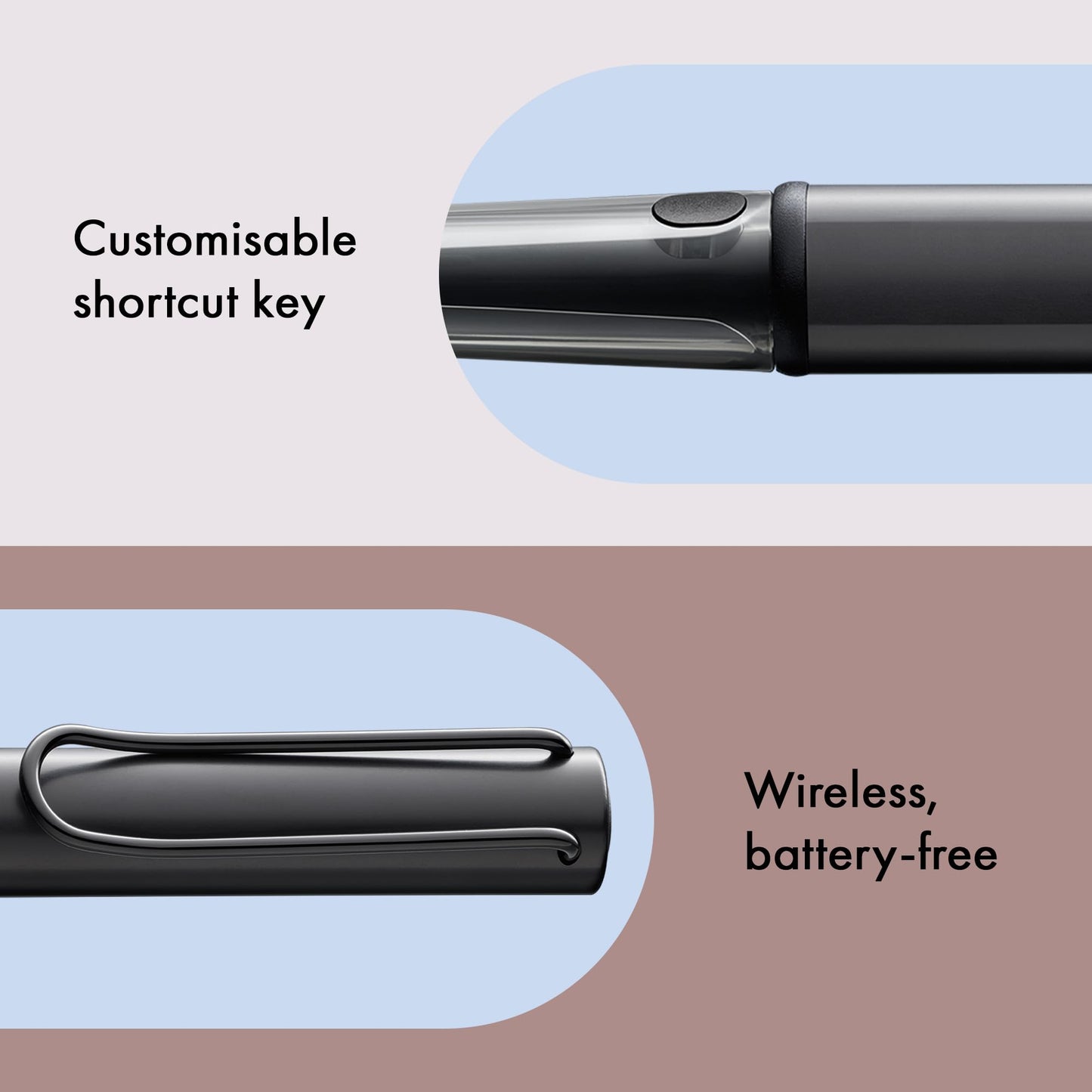 Lamy AL-star EMR black (POM tip) - Stylus Pen for many Android devices - Touchscreen pen with ergonomic grip - precise writing & drawing on digital media - with function button
