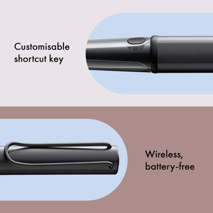 Lamy AL-star EMR black (POM tip) - Stylus Pen for many Android devices - Touchscreen pen with ergonomic grip - precise writing & drawing on digital media - with function button