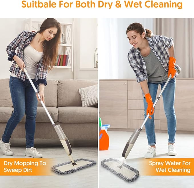 Spray Wet Mops for Hardwood Floor Cleaning