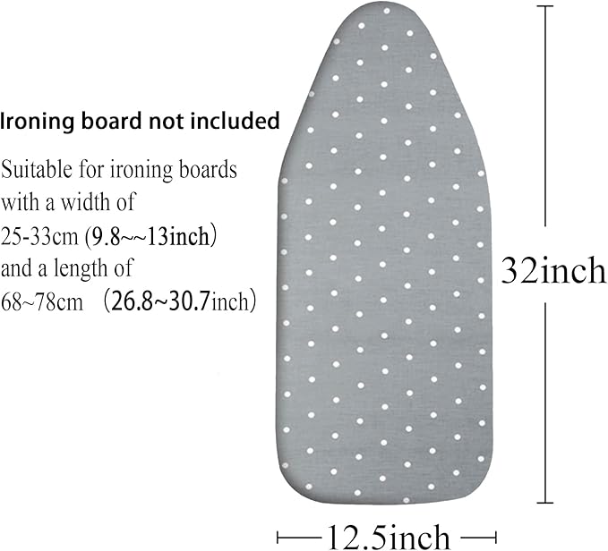 Small Ironing Board Cover Scorch Resistant, Table top Ironing Board Cover