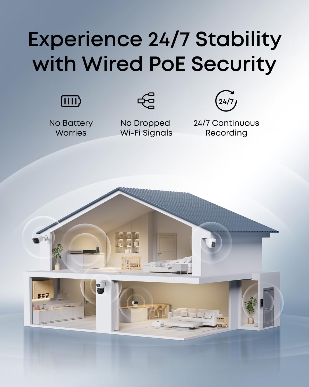 eufy Security Network Video Recorder S4 for Home Security Cameras, 8CH Up to 16CH, Local AI Agent, Smart Video Search, 2 TB HD, Up to 16 TB, 24/7 Recording, Only Works with eufy PoE Cams and Devices