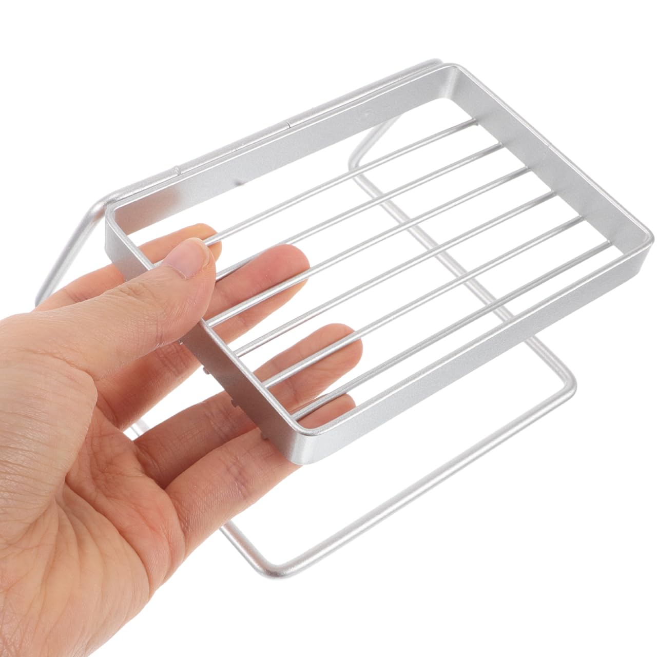 SEWACC Stainless Steel Soap Dish with Self Draining Tray Shower Soap Holder for Bathroom and Kitchen Bar Storage Box 4.64X4.25X2.55In