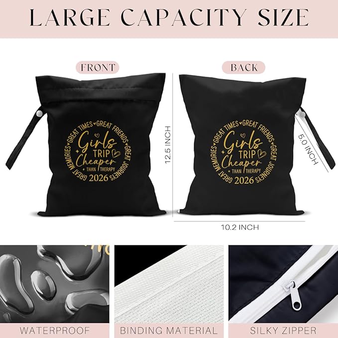 Girls Trip Gifts Wet Dry Bag, Beach Bag Wet Bag Favors,