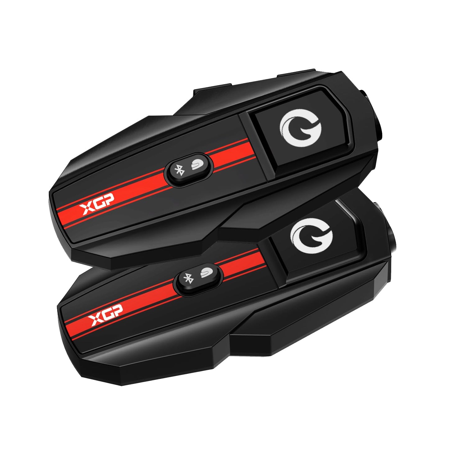 X10 10 Riders Group Mesh Motorcycle Intercom, 3000m Motorcycle Bluetooth Headset V5.3 with Audio Multitasking/Music Sharing, Helmet Communication Systems for ATV/Snowmobile/Ski, 2 Pack