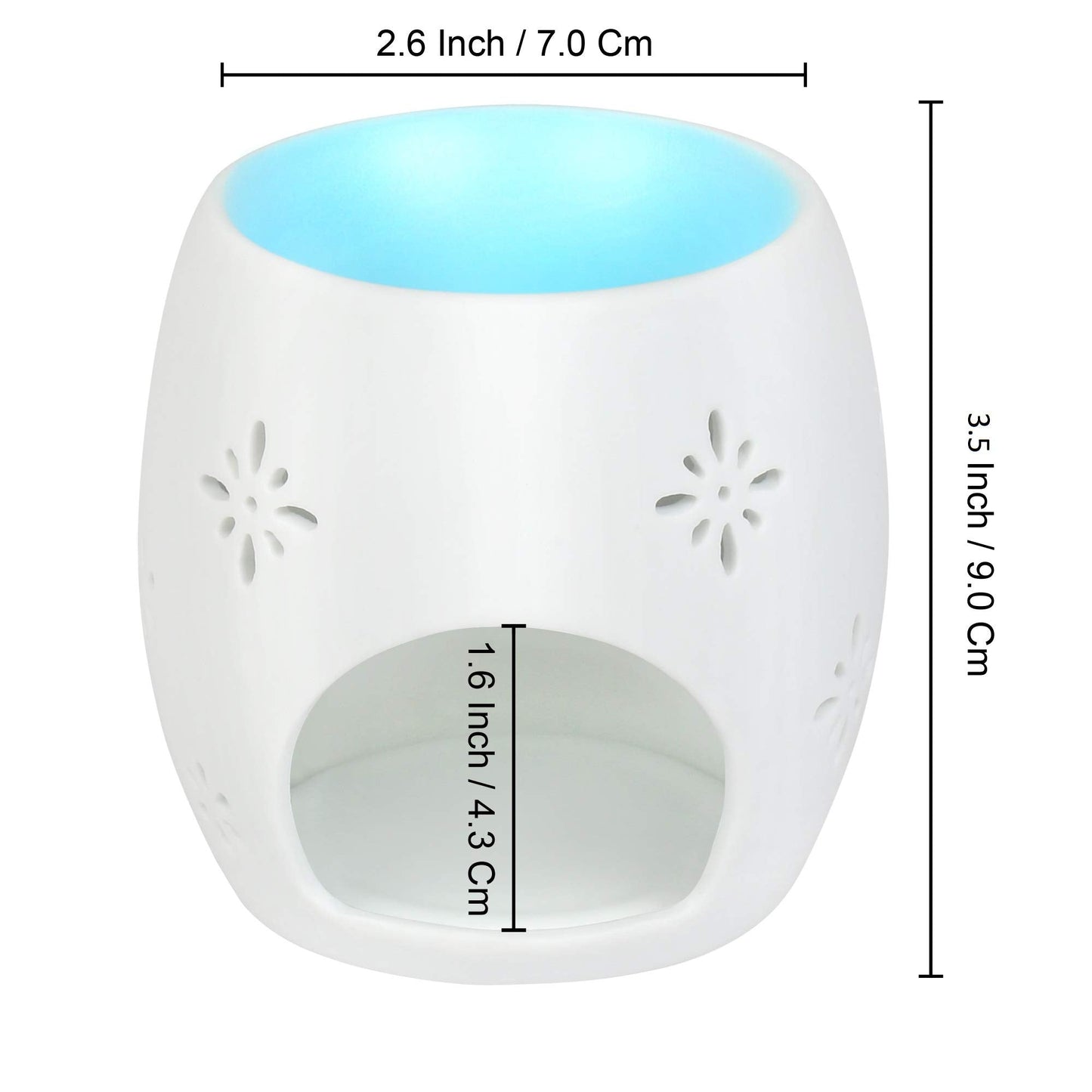 Billion Deals Ceramic Tealight Holder Essential Oil Burner Aromatherapy Wax Candle Tart Burner Warmer Diffuser