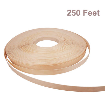 Yarlung 1.9cm x 76.2m Roll Birch Plywood Edge Banding, Preglued Real Wood Veneer Edging, Iron on with Hot Melt Adhesive, Flexible Wood Tape Sanded to Perfection for Furniture Restoration