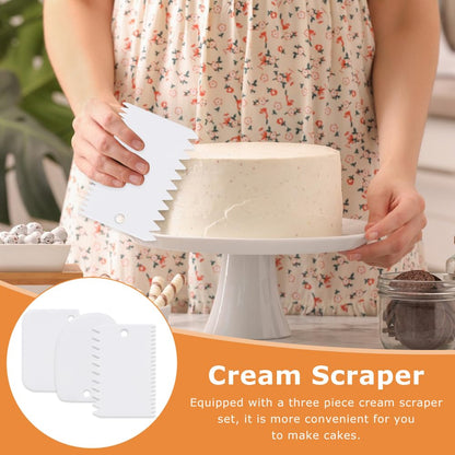 Zorivane Dessert Decorating Syringe Set, Frosting Piping Kit with 6 Piping Tips, 9 cupcakes, 2 adapter, 3 cream squeegee, Stainless Steels Cupcake Decorating Kit for Baking