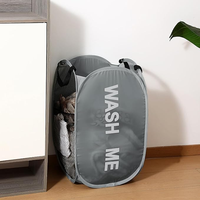Mesh Laundry Hamper Pop Up Laundry Hamper Collapsible Laundry Basket