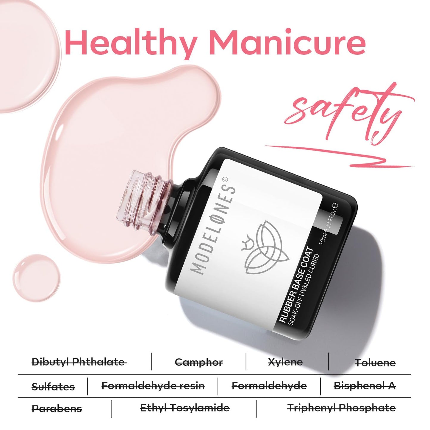 modelones 15 ml Nail Dehydrator and Primer, Acid Free Base Coat Natural Prep Dehydrate & Bond Primer Kit, Hema-Free Acrylic Nail Supplies