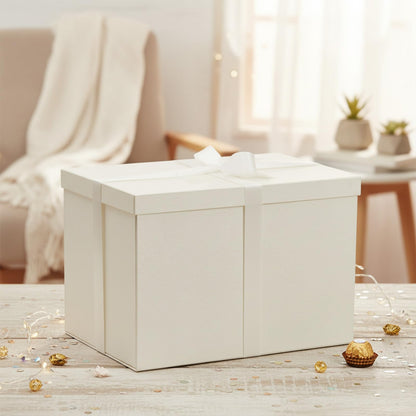 YINUOYOUJIA Extra Large Gift Box,17x11x11 Inches White Gift Boxes with Lids for Presents,11-inch Deep Gift Box for Wrapping Gifts.Ideal for Birthday,Weddings,Anniversary,Christmas or Business.