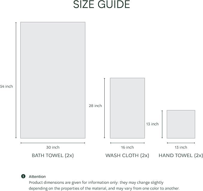 Lacoste Heritage Supima Cotton 6-Piece Towel Set, 2 Bath Towels, 2 Hand Towels