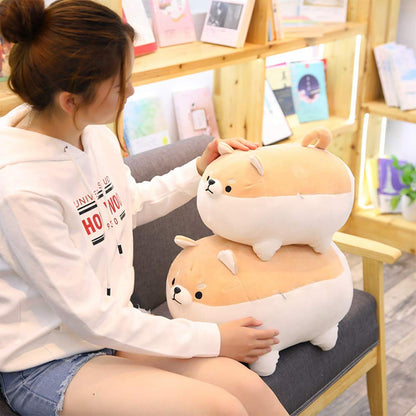 OUKEYI Shiba Inu Plush Dog Toy Anime Corgi Kawaii Soft Pillow, Plush Toy Gifts for Girl Boy (16 inch)