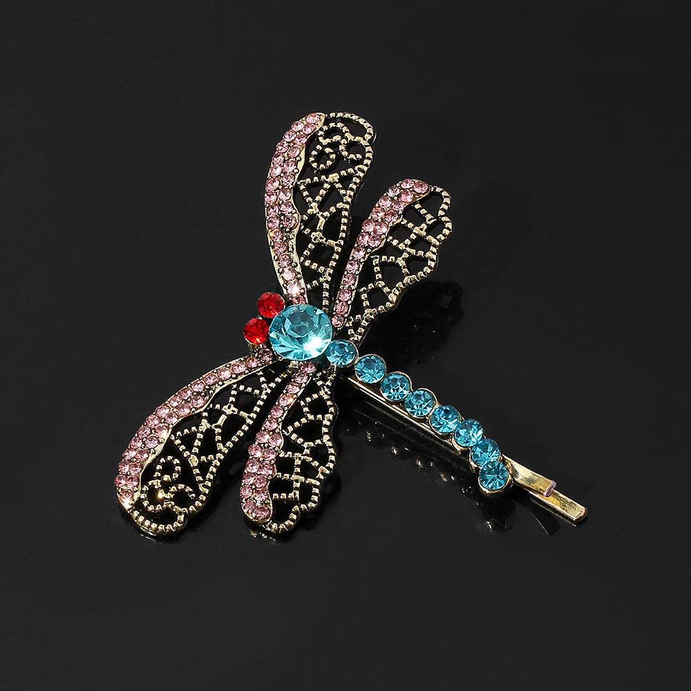 Mullike Croaline Key Pendant Necklace Seeing Stone Necklace Dragonfly Hair Clips Halloween Movie Props Cosplay Costume for Women Men (3PCS)
