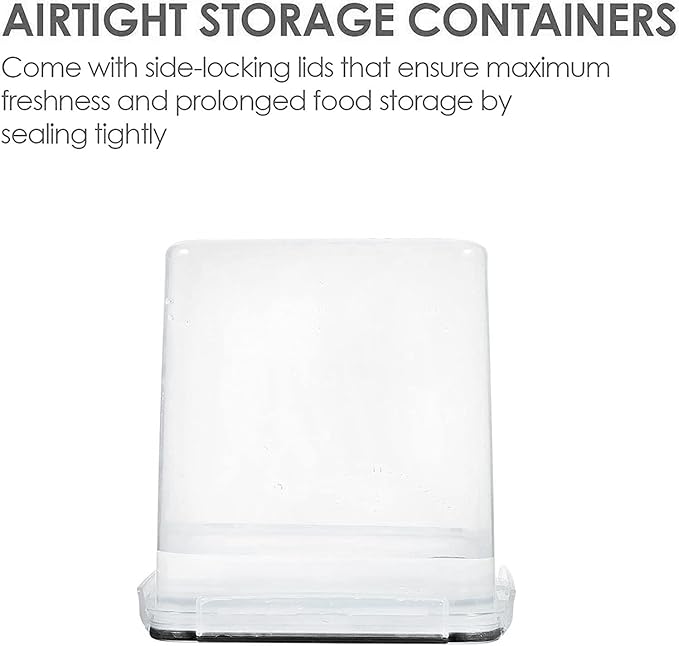Vtopmart Food Storage Containers 2.5L / 84.5oz, 4 Pieces BPA Free Plastic