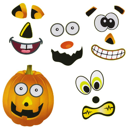 Halloween Stickers - 72 Sheets Kids Jack O' Lantern Pumpkin Stickers Tigerdoe - Halloween Stickers for Kids - Create a Pumpkin