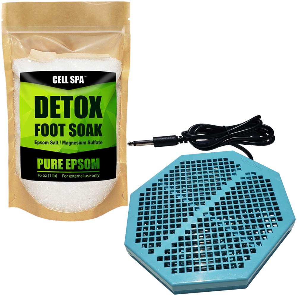 CS-900 Twice Powerful 6.5" x 5.5" Ion Detox Foot Bath Arrays Flat Dual Coil Stainless Steel Aqua Ionic Cleanse Array Compatible with Most 1/4" Plug Type Detox Machines