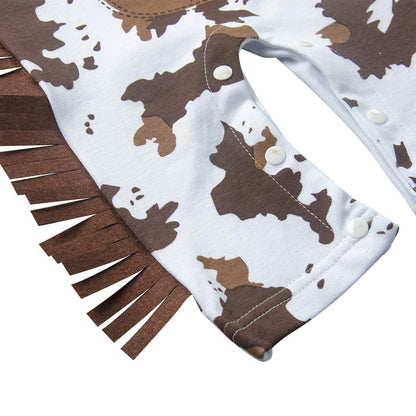 LXKIKMM Baby Toddler Boy Cowboy Outfit Rodeo Birthday Costume Woody 1-3 Months
